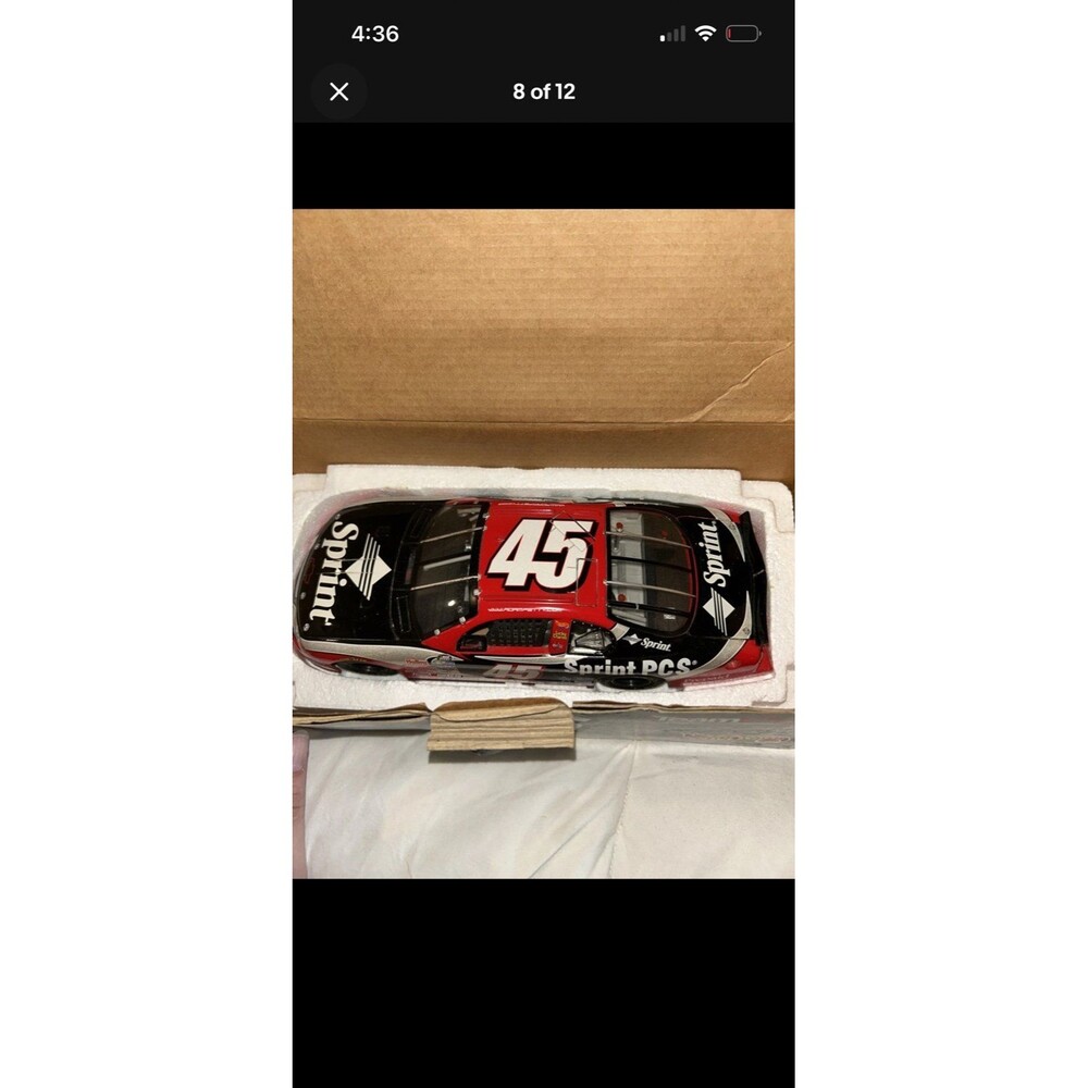 Adam Petty 2000 Sprint PCS 45 Team Caliber Preferred 1/24 Diecast NASCAR Car